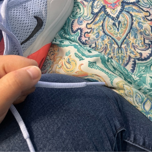 Nike Sky Blue and Coral Athletic Shoes - Picture 5 of 5